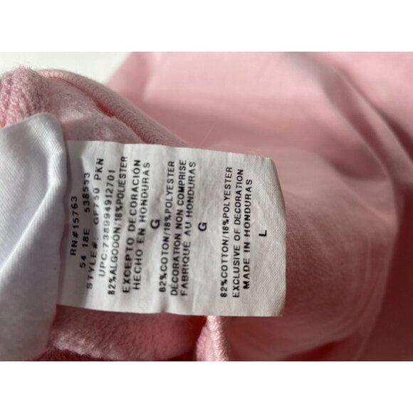Women’s Pink Champion Hoodie Reverse Weave Sweatshirt Size Large As Is - Picture 9 of 9